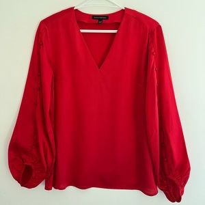 New Banana Republic Silk Puff Sleeve Blouse | NWOT